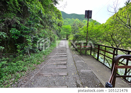初夏的舊福知山線 利用停運線路的徒步旅行路線 峽谷和隧道 105121476