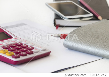calculator, statement balance sheet accounting, notebook for business work calculator, statement balance sheet accounting, notebook for business work 105121747