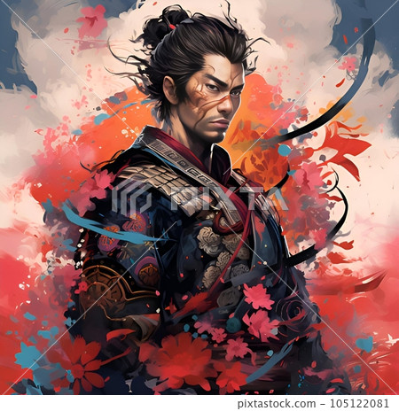 Samurai with a scar on his face Samurai with a scar on his face 105122081