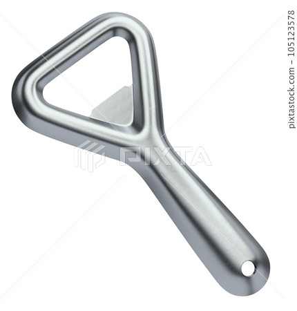 3D bottle opener isolated over white background 105123578