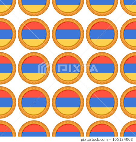 Pattern cookie with flag country Armenia in tasty biscuit Pattern cookie with flag country Armenia in tasty biscuit 105124008