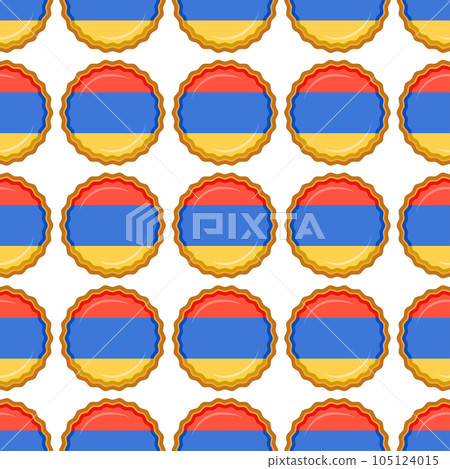 Pattern cookie with flag country Armenia in tasty biscuit Pattern cookie with flag country Armenia in tasty biscuit 105124015