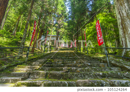 Yokitenman Shrine: A long stone-step approach surrounded by fresh greenery (Hatsuse, Sakurai City, Nara Prefecture) Yokitenman Shrine: A long stone-step approach surrounded by fresh greenery (Hatsuse, Sakurai City, Nara Prefecture) 105124264