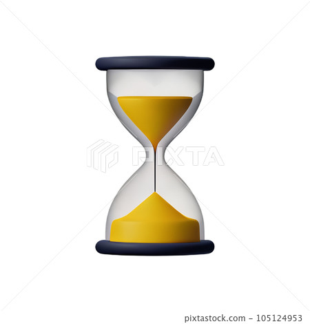 3d rendering of hourglass 3d rendering of hourglass 105124953
