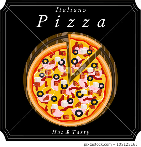 Various sweet tasty pizza 105125163