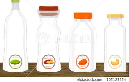 big set different types chilled milk big set different types chilled milk 105125354