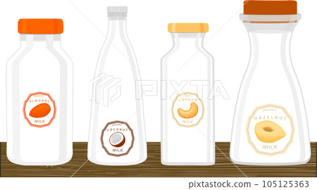 big set different types chilled milk big set different types chilled milk 105125363
