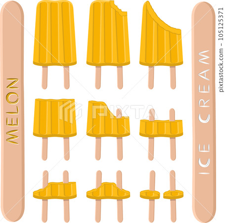 Big set various sweet tasty natural ice cream Big set various sweet tasty natural ice cream 105125371