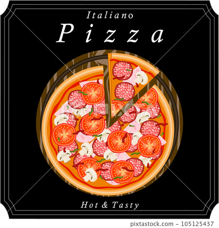 Various sweet tasty pizza 105125437