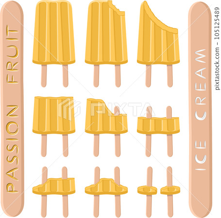 Big set various sweet tasty natural ice cream Big set various sweet tasty natural ice cream 105125489