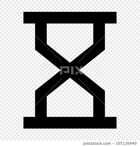 Hourglass icon. Suitable for website UI design Hourglass icon. Suitable for website UI design 105126949
