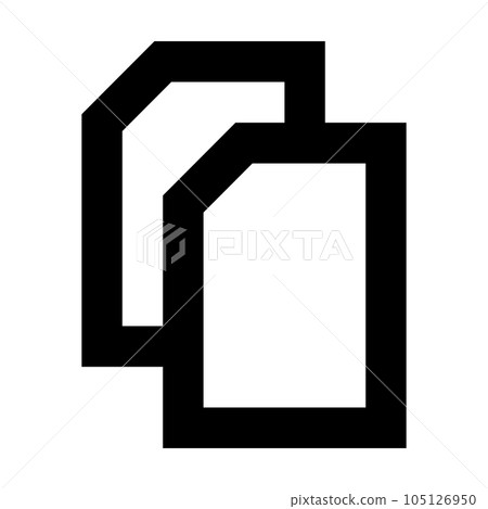 Copy icon. Suitable for website UI design 105126950
