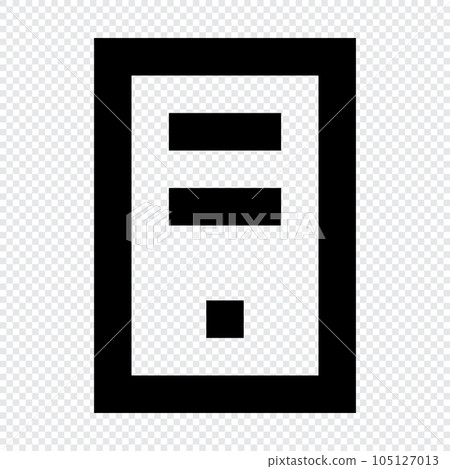 Personal Computer icon. Suitable for website UI design 105127013