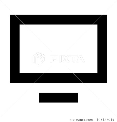 Monitor icon. Suitable for website UI design Monitor icon. Suitable for website UI design 105127015