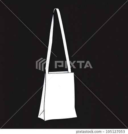Illustration of a shopping bag on background. Computer drawn shopping bag. Hand bag. Illustration of a shopping bag on background. Computer drawn shopping bag. Hand bag. 105127053