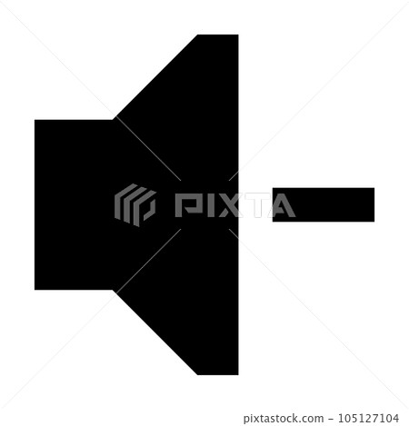 Volume Down icon. Suitable for website UI design 105127104