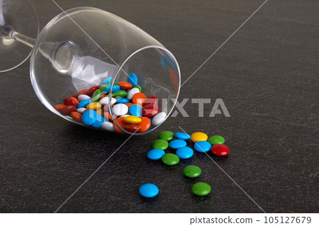 Candies on black Candies on black 105127679