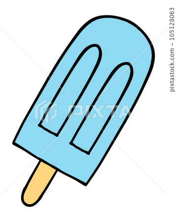 簡單的蘇打味冰棒插畫素材 簡單的蘇打味冰棒插畫素材 105128063