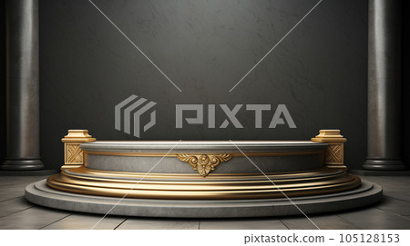 3d luxury podium for your luxury product. 105128153