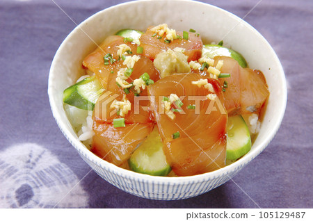 Fish dish pickled rice bowl Fish dish pickled rice bowl 105129487