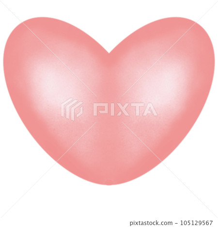 red heart isolated on white background 105129567