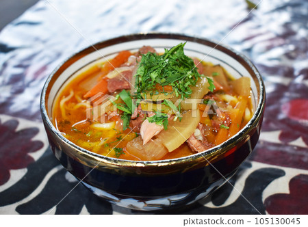 Traditional dish of Uzbekistan Lagman Traditional dish of Uzbekistan Lagman 105130045