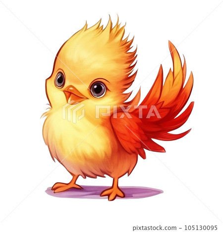 Watercolor Illustration of Cartoon Happy Pheasant Chicks Watercolor Illustration of Cartoon Happy Pheasant Chicks 105130095