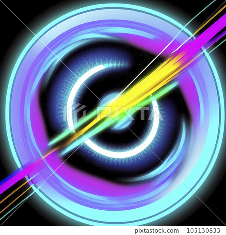 abstract background colorful concentric circles. Vortex 105130833