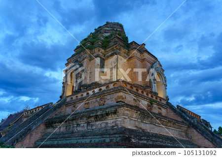 Pagoda of Wat Chedi Luang Temple (Chiang Mai Province, Thailand) 105131092