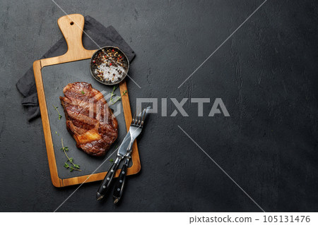 Beef ribeye steak Beef ribeye steak 105131476