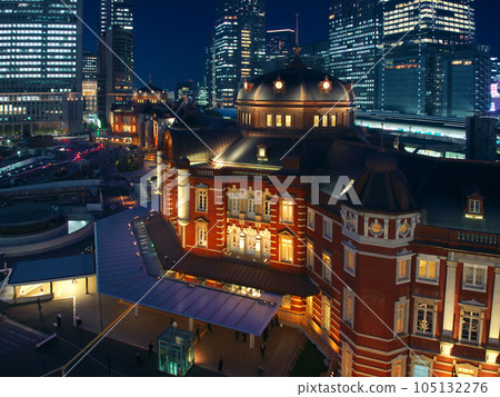 [Chiyoda Ward, Tokyo] Cityscape of Tokyo Station (2022) 105132276