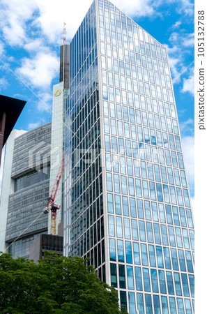 Commerzbank Tower, a skyscraper in Frankfurt am Main, owned by Samsung of Korea since September 2016 in the banking district, the tallest building in Germany Commerzbank Tower, a skyscraper in Frankfurt am Main, owned by Samsung of Korea since September 2016 in the banking district, the tallest building in Germany 105132788