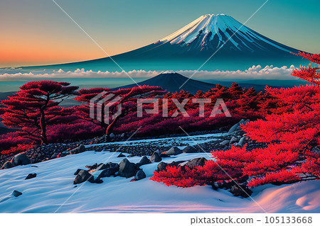 highly detailed picture of mt fuji shot highly detailed picture of mt fuji shot 105133668