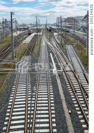 Villach railway station, Austria. Villach railway station, Austria. 105134926