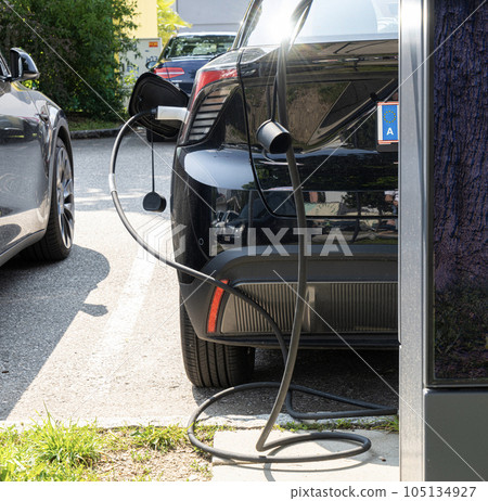 Electric vehicle charging station in Villach, Austria 105134927