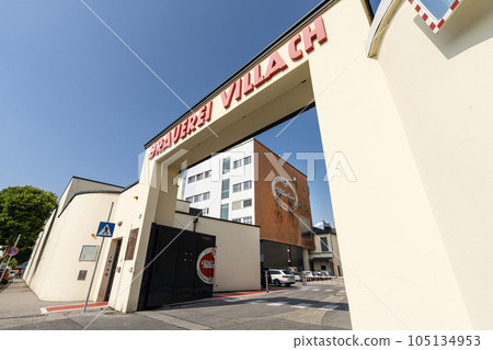 the historic Villacher Bier brewery in Villach, Austria the historic Villacher Bier brewery in Villach, Austria 105134953