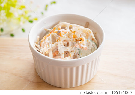 Burdock and lotus root salad Burdock and lotus root salad 105135060