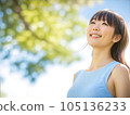Young woman relaxing in the park 105136233