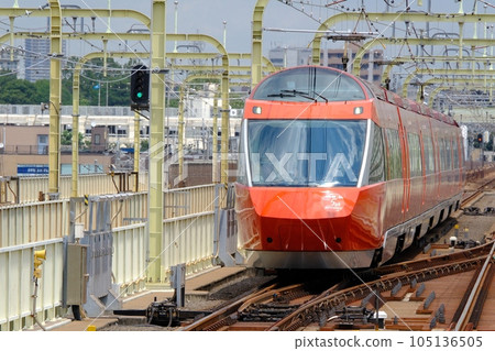 Odakyu Line Limited Express Romance Car GSE Noborito Station 105136505