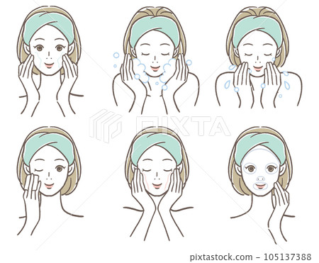 做皮膚護理的女性 105137388