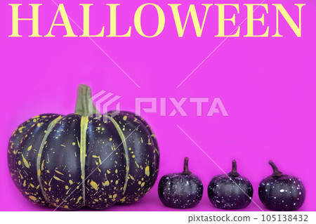 Halloween pumpkin frame (with letters) 105138432