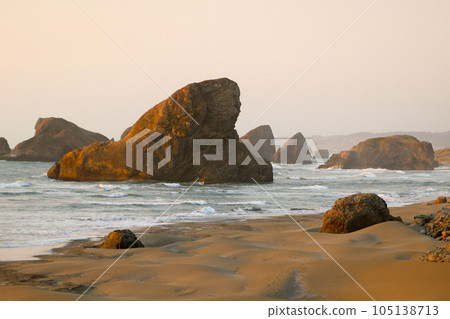 The beautiful and rocky coast of Oregon in the United States. The beautiful and rocky coast of Oregon in the United States. 105138713