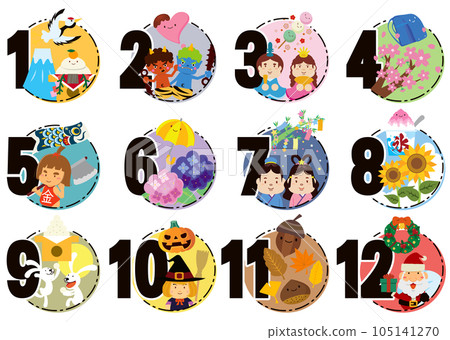 Japan's four seasons and events 105141270