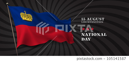 Liechtenstein national day vector banner, greeting card. Liechtenstein national day vector banner, greeting card. 105141587