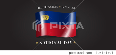 Liechtenstein happy national day greeting card, banner with template text vector illustration Liechtenstein happy national day greeting card, banner with template text vector illustration 105141591