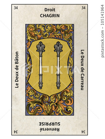 Etheyian Tarot 34 Minor Arcana 2 of Wands Etheyian Tarot 34 Minor Arcana 2 of Wands 105141964