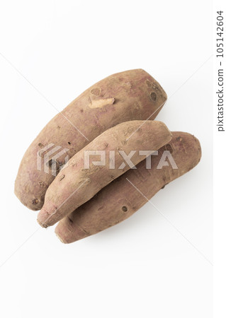 Sweet potato white background Sweet potato white background 105142604
