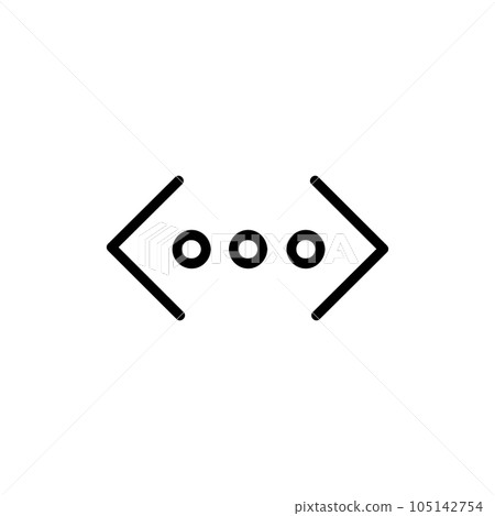 More Vector Icon, Outline style, isolated on white Background. More Vector Icon, Outline style, isolated on white Background. 105142754