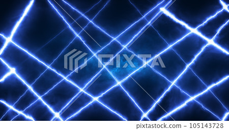 Abstract blue energy lines magical glowing background 105143728