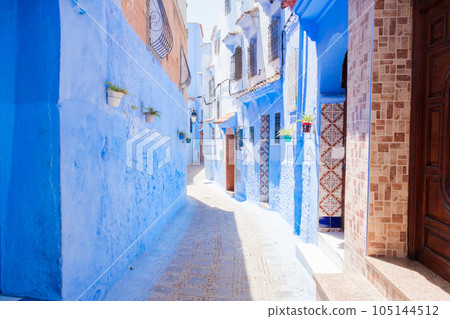 Streets of Chefchaouen 105144512